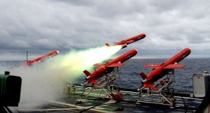Testing of Missiles on Naval Ship