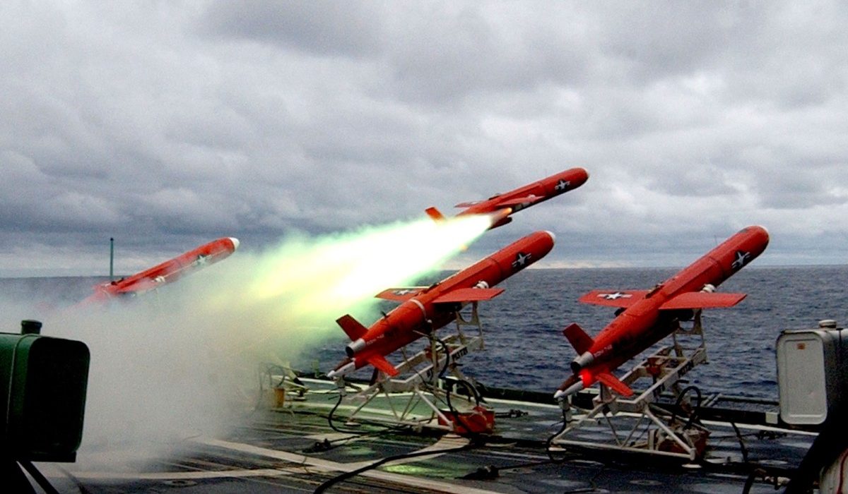Testing of Missiles on Naval Ship